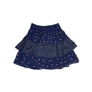 American Eagle Ruffle Blue Floral Skirt